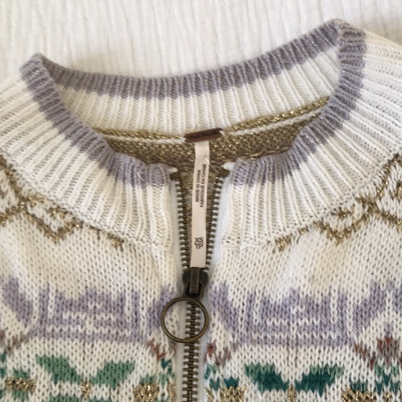 Free People Cabin Fever Swit Sweater Thermal Top in XS White - Picture 13 of 16